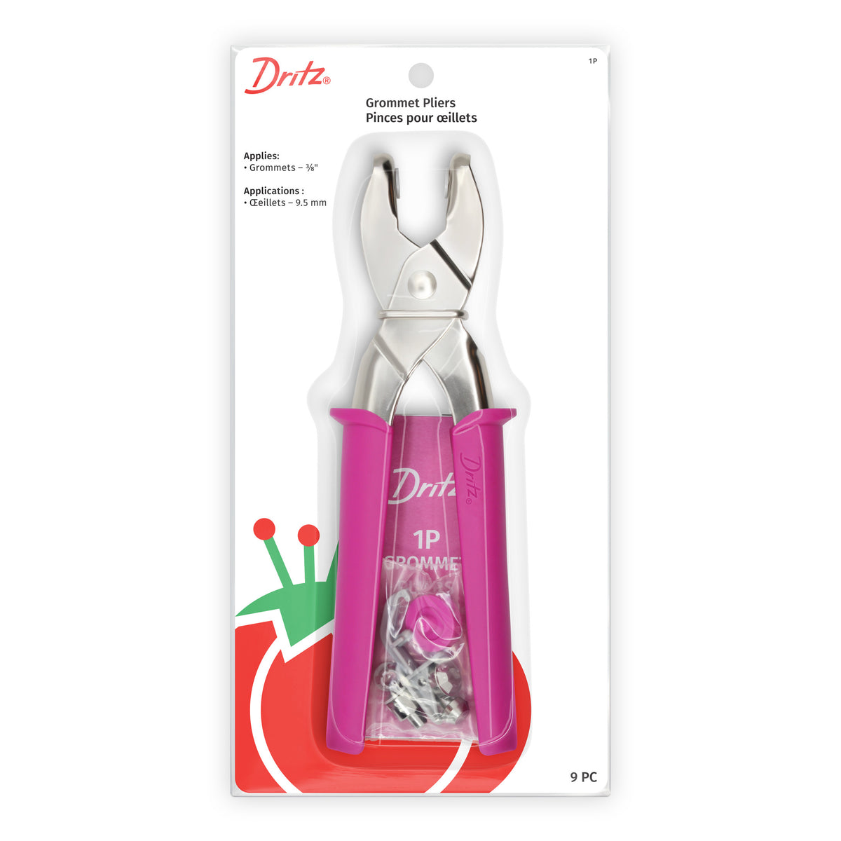 Dritz Grommet Pliers for 3/8 inch Grommets, Pink | Handicraft