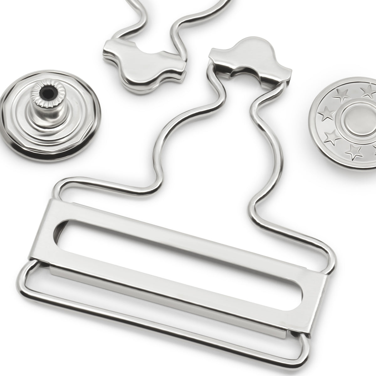 Dritz Overall Buckles for 1-5/8 Straps 2/Pkg-Nickel