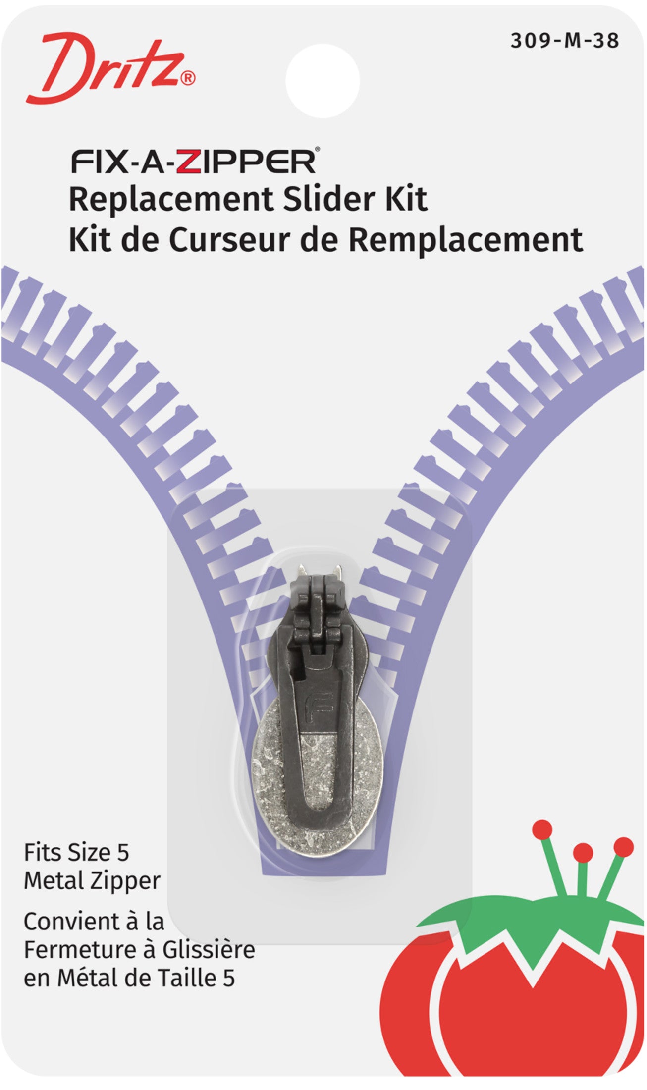 Dritz Metal Fix-A-Zipper Replacement Slider Kit | Handicraft