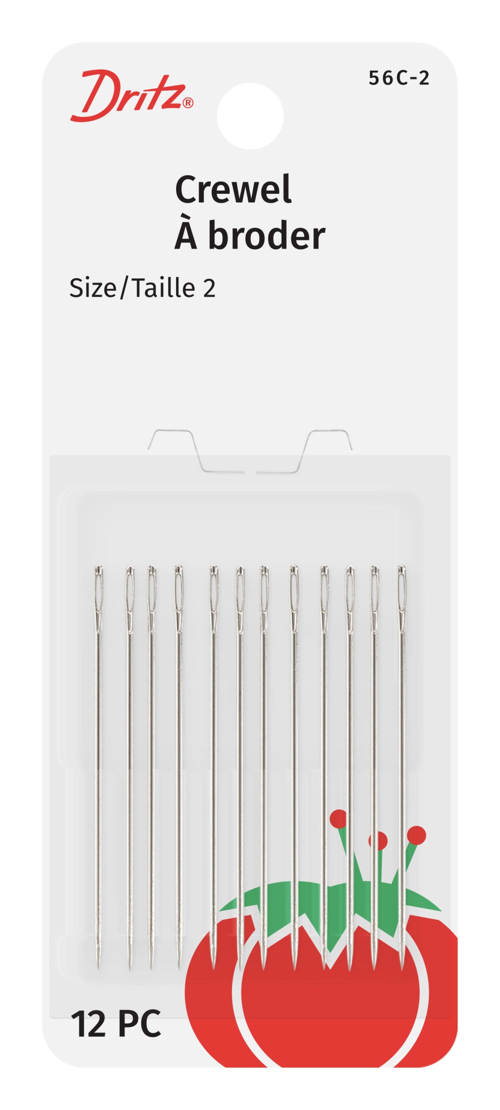 Dritz Crewel Hand Needles, Size 2, 12 pc | Handicraft