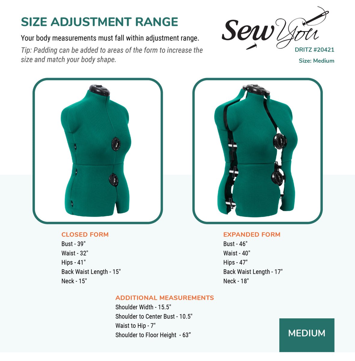 Dritz Sew You Adjustable Dress Form