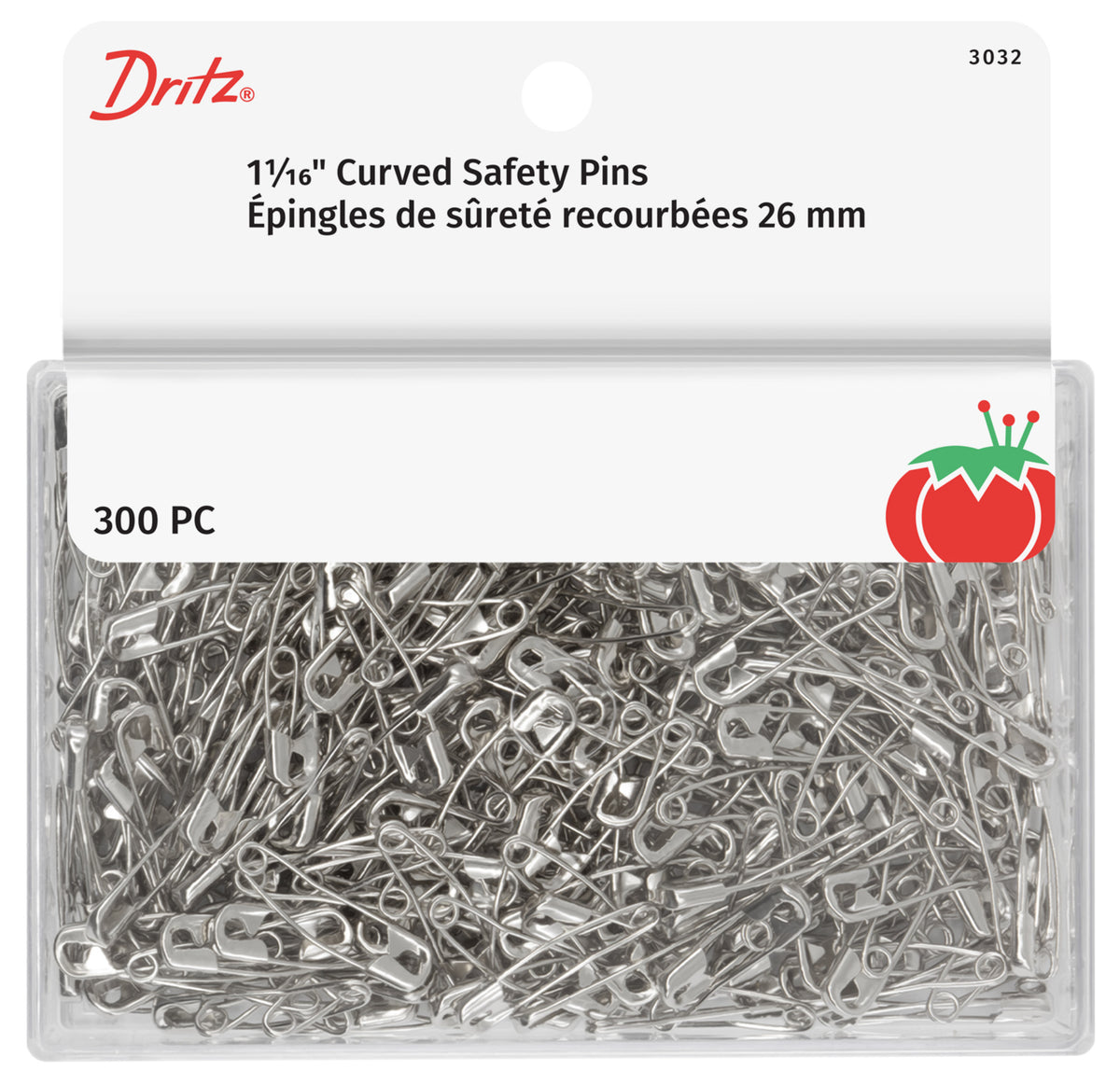 Dritz Lot De 30 épingles à Nourrice Incurvées Sans Spirale, 5,1 Cm