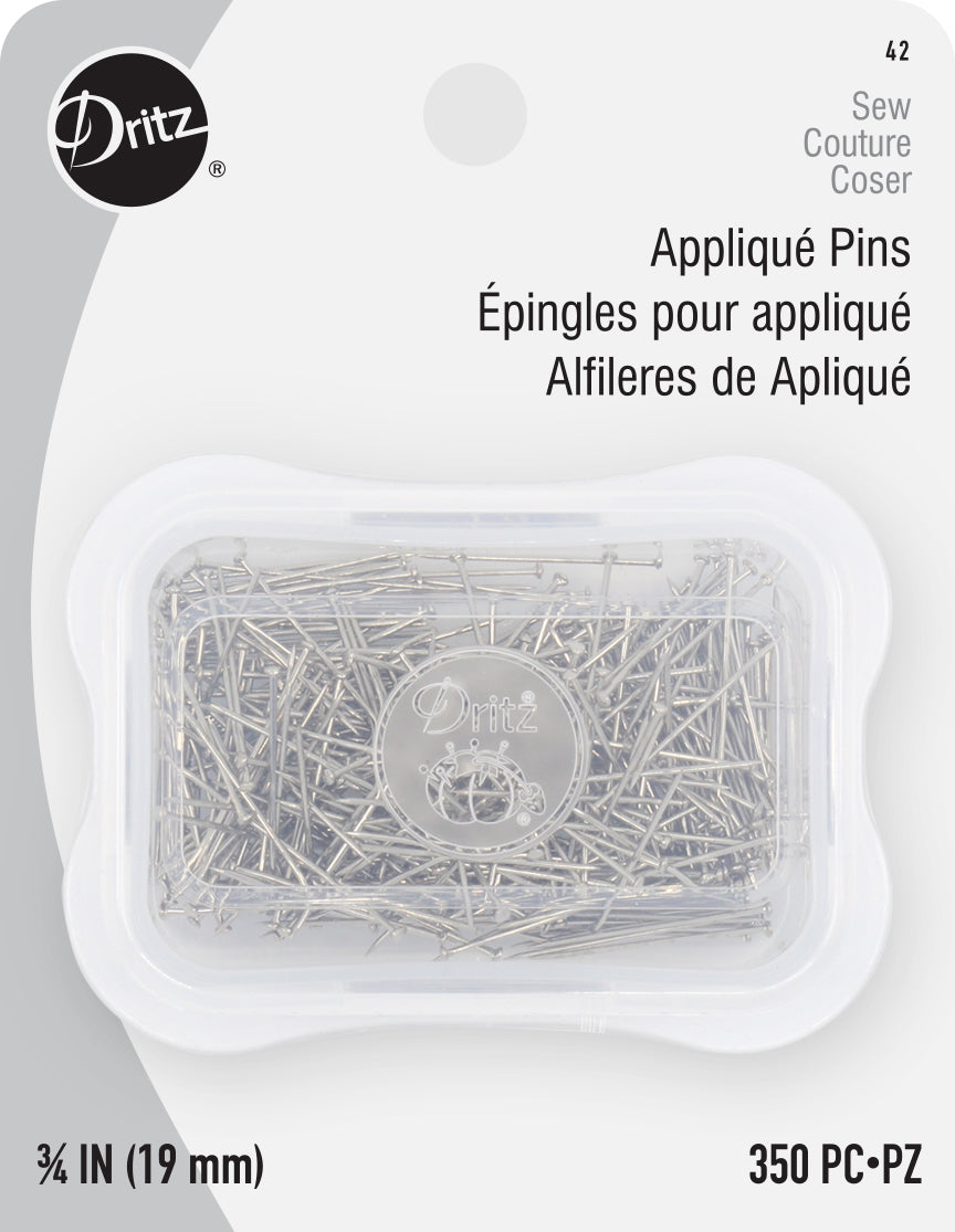 3/4 Applique Pins, Nickel, 350 pc