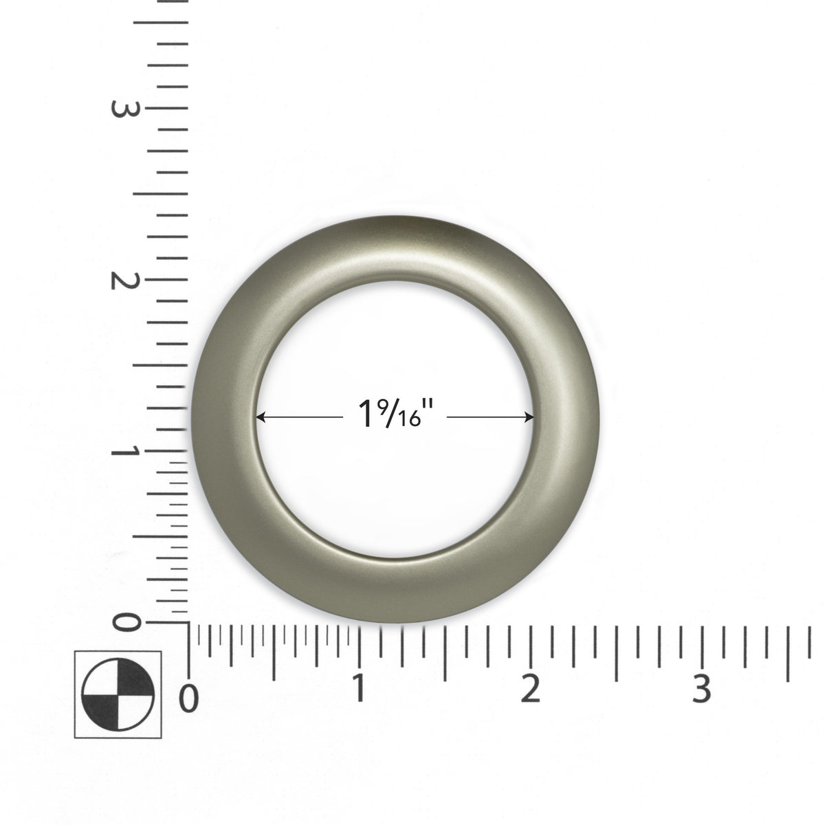 Dritz Curtain Grommets 1-9/16in Inner Diameter Brushed Silver