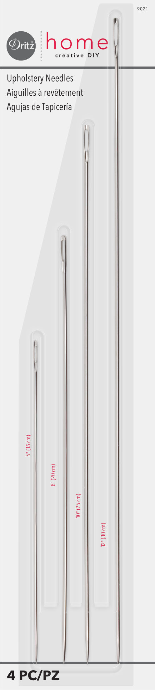 Dritz Upholstery Needles, Assorted, 4 pc | Handicraft