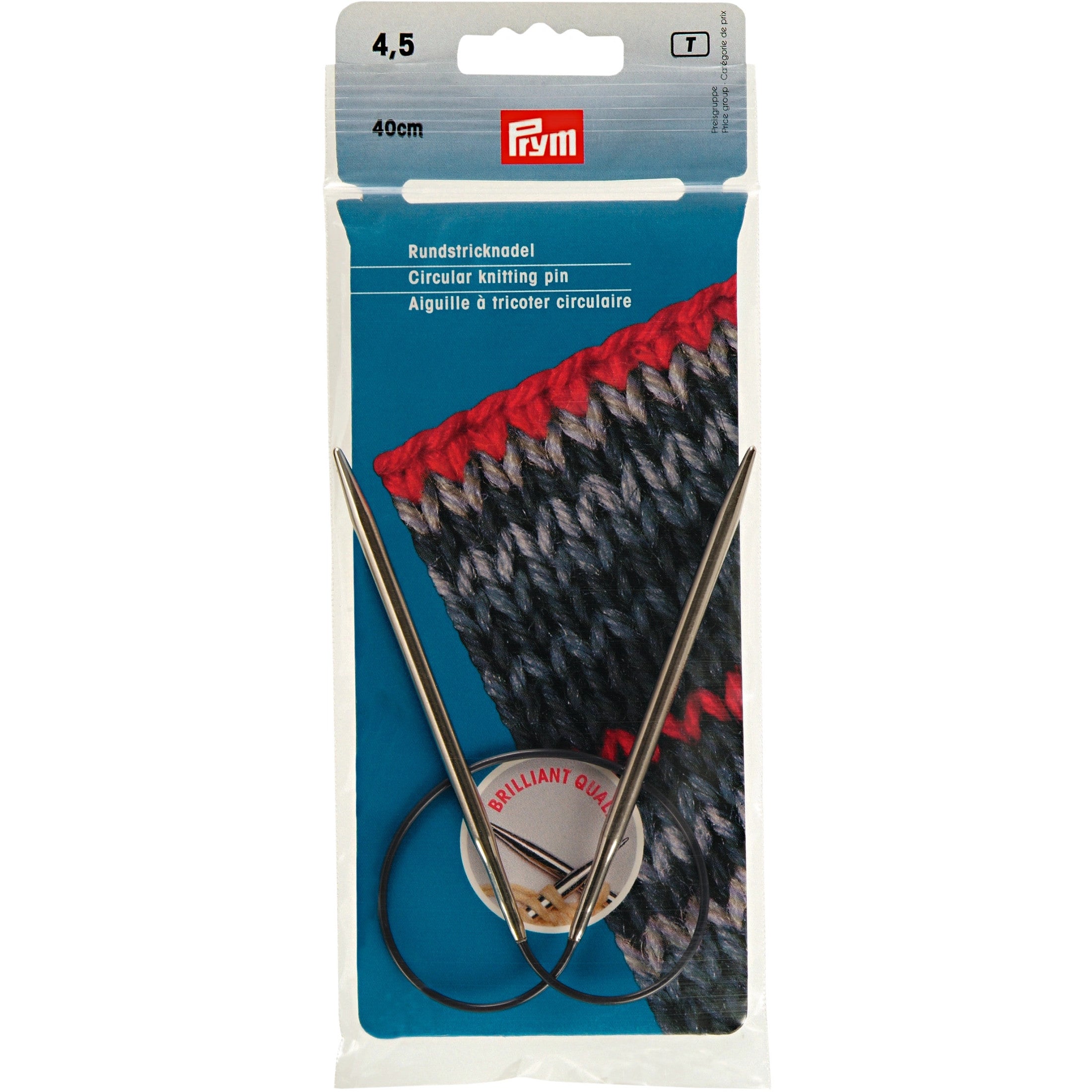 Lana Grossa / Knit Pro Circular knitting needle brass size 8,0/40cm