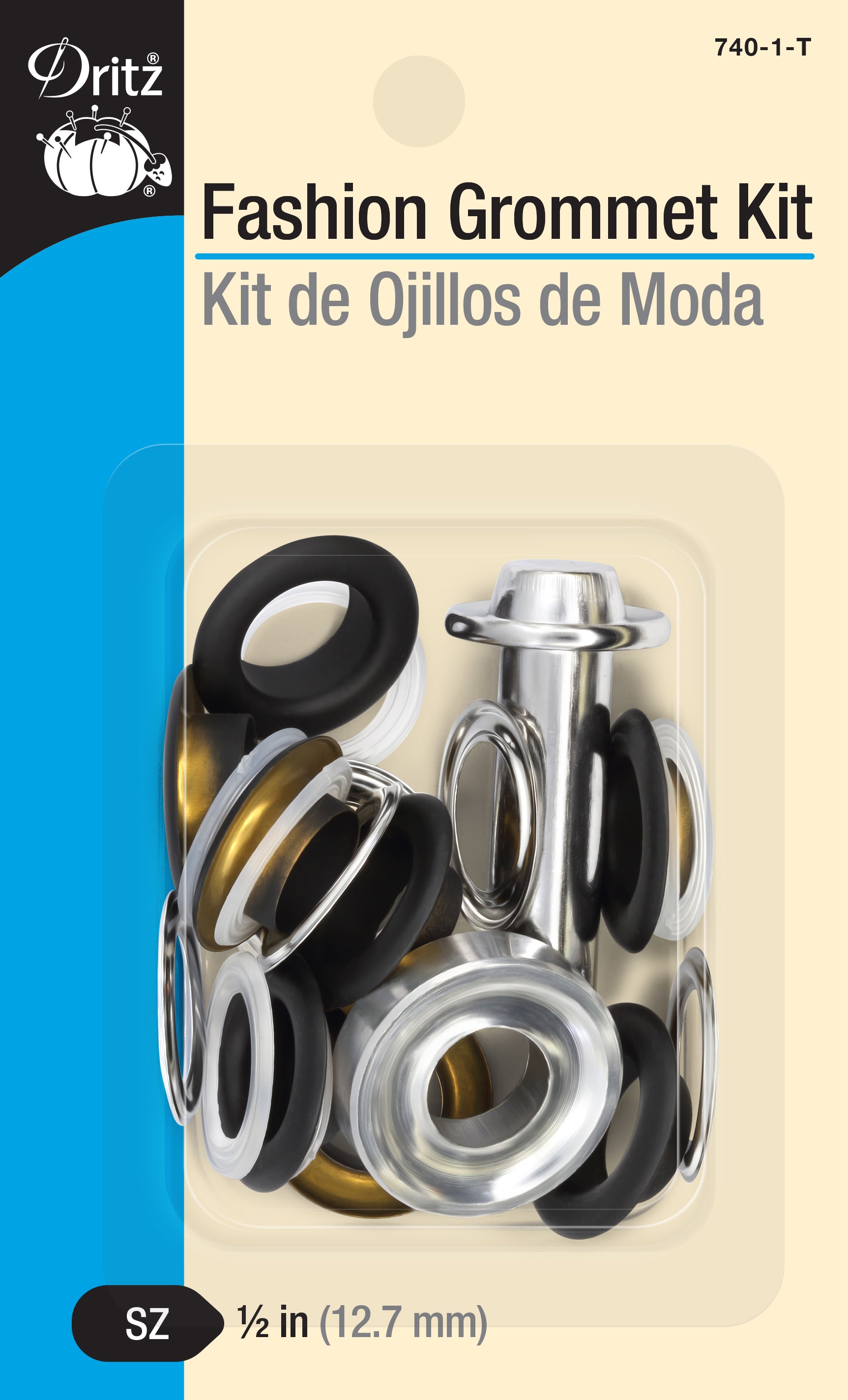 Dritz Home Grommet Kit .4375 W/Stud Setter 10/Pkg - Knit Along Club