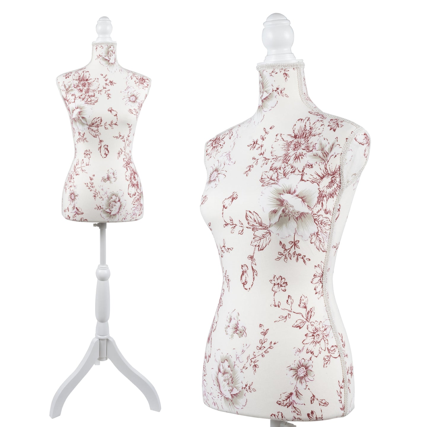 white christmas dresses Dritz Dress Form Mannequin, Floral Print, US Size 6