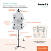 20034|Dritz Twin-Fit Adjustable Dress Form, Full-Figure