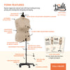 20023|Dritz My Double Designer Adjustable Dress Form, Full-Figure