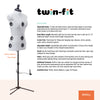 20031|Dritz Twin-Fit Adjustable Dress Form, Small