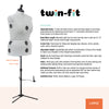 20033|Dritz Twin-Fit Adjustable Dress Form, Large