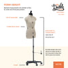20020|Dritz My Double Designer Adjustable Dress Form, Petite