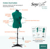 20421|Dritz Sew You Adjustable Dress Form, Medium