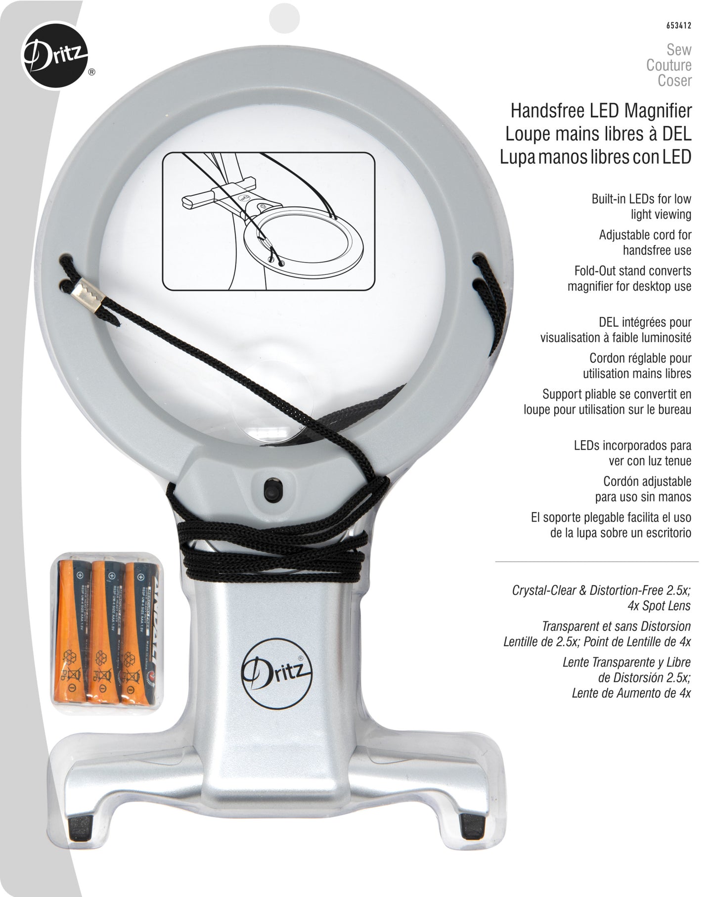 Hands-Free Magnifying Glass with Light - Complete Care Shop