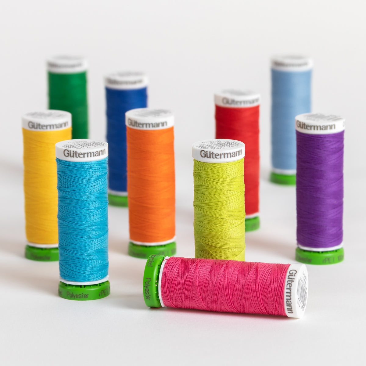 Gutermann Sew-All rPET Polyester Thread Set, 10 Spools | Handicraft