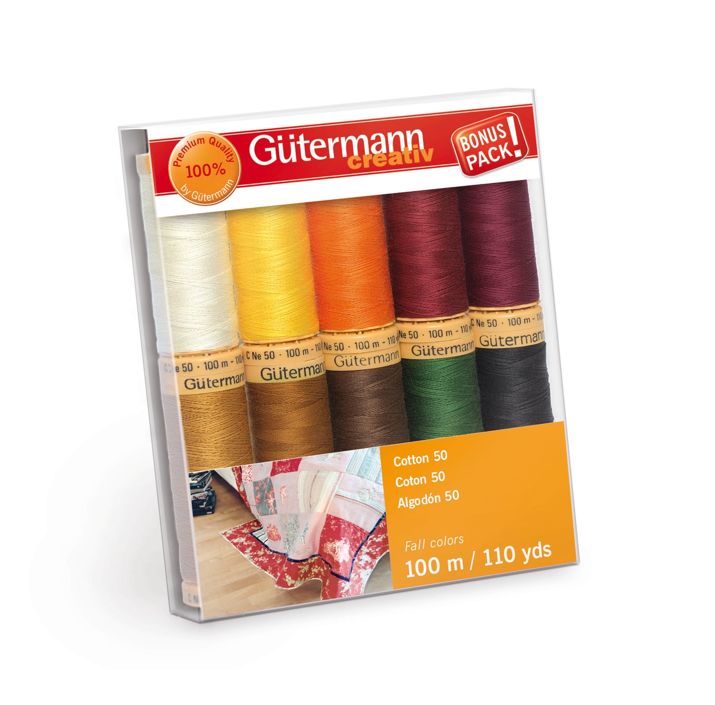 Gutermann Cotton Thread Set, 10 Spools