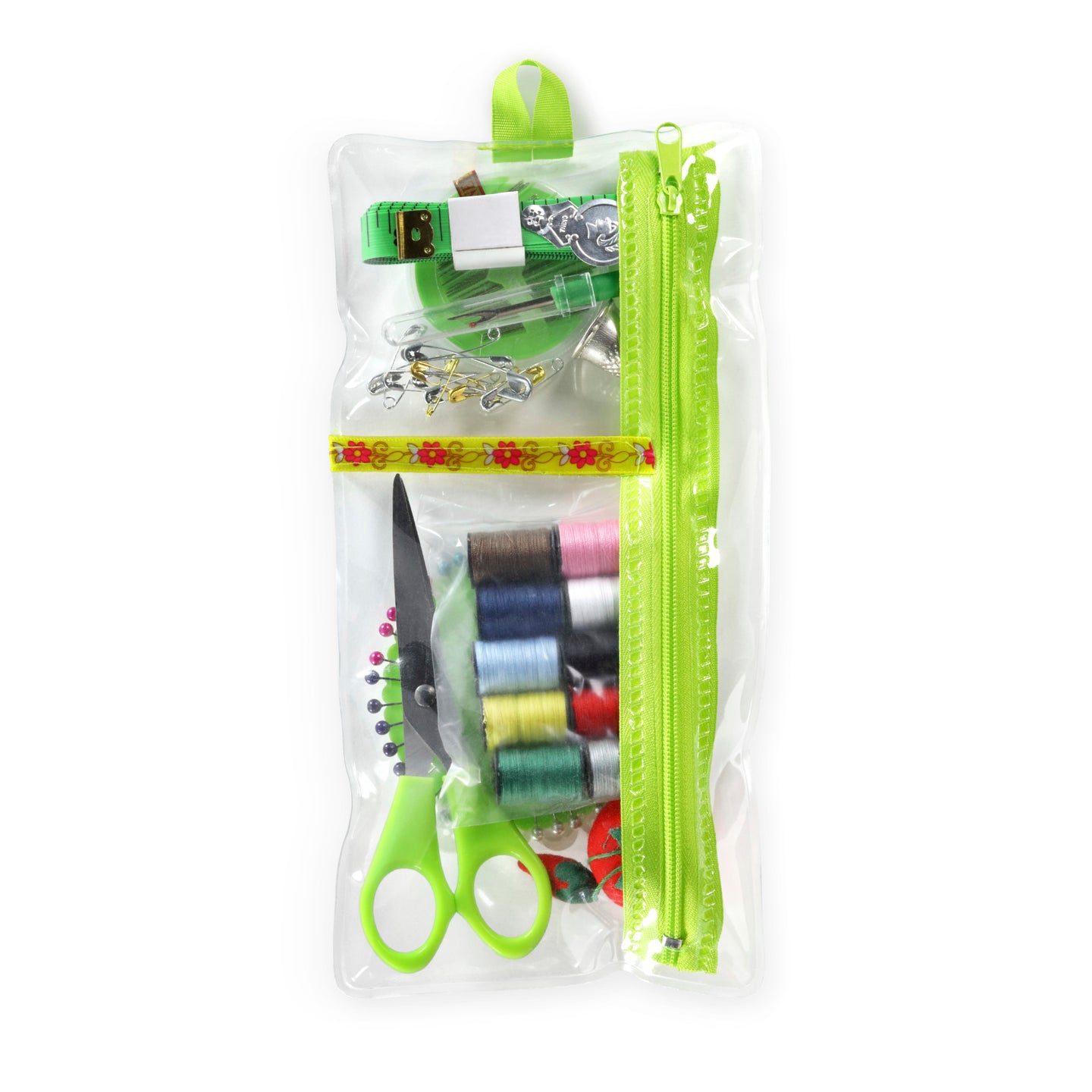 11069-Lime|Dritz Sew, Repair & Refashion Sewing Kit, Lime