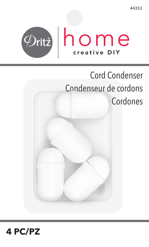 Dritz Cord Condensers, White, 4 pc