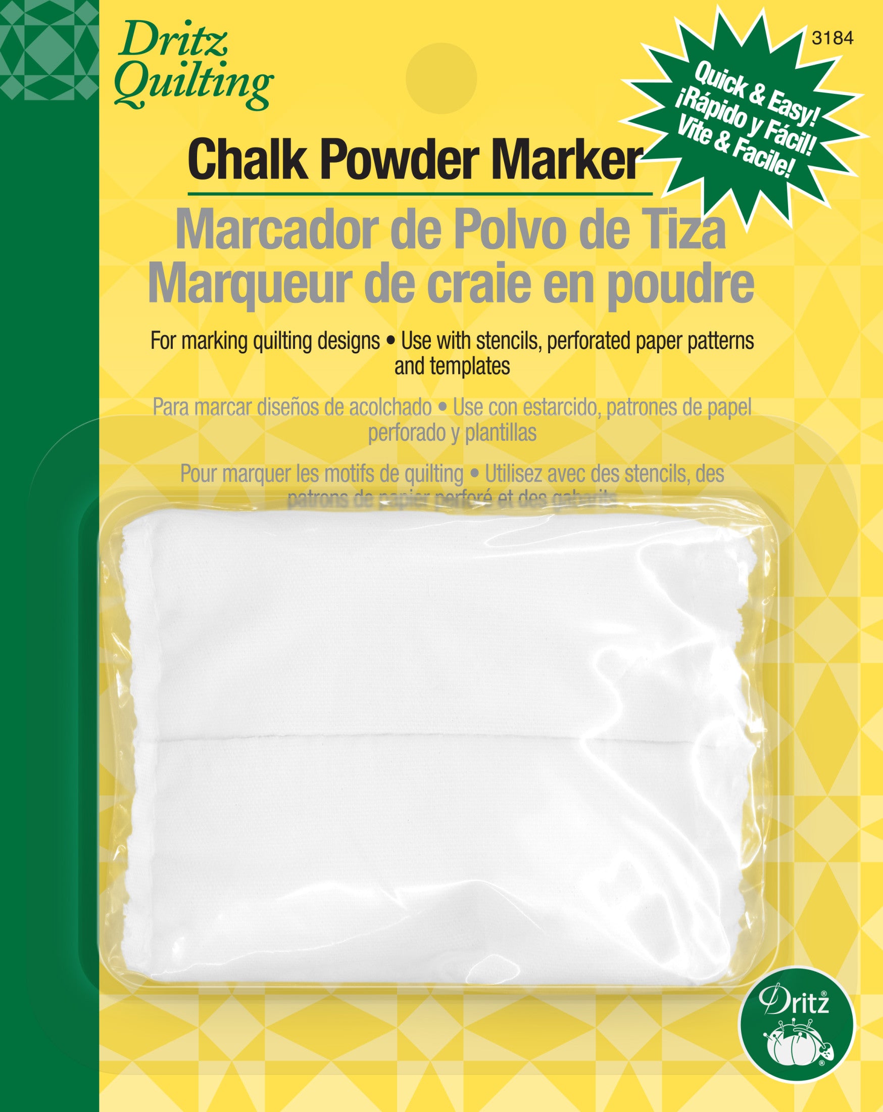 Dritz Chalk Powder Marker, White
