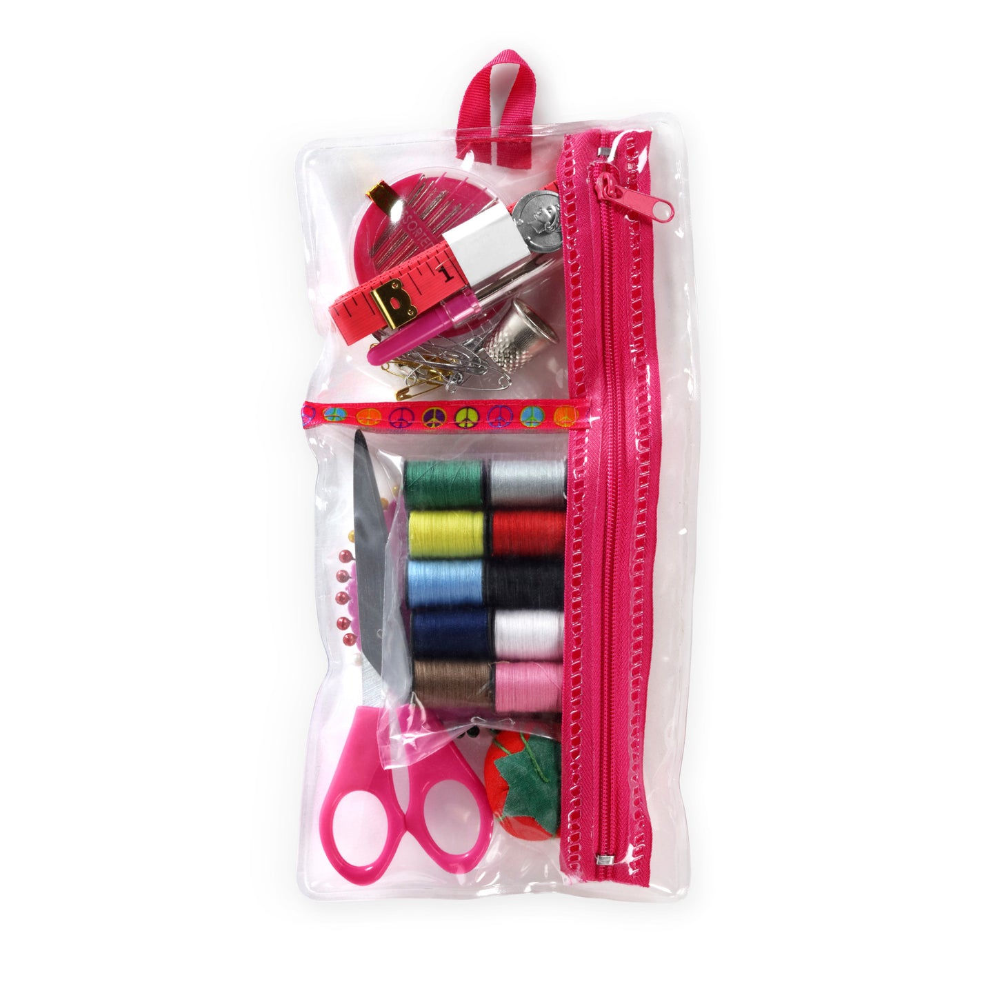 11069-Pink|Dritz Sew, Repair & Refashion Sewing Kit, Pink